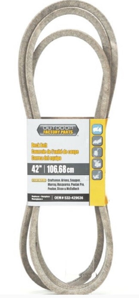Husqvarna 42-in Deck for Riding Mower/Tractors (1/2-in W x 101.4-in L) in Mower Belts department Lowes.com