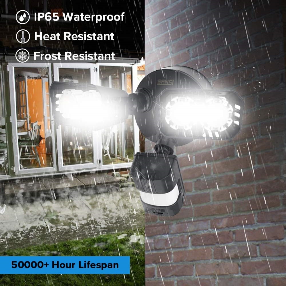 SANSI LED Motion Sensor Security Light Outdoor Waterproof Floodlight Bright 18W