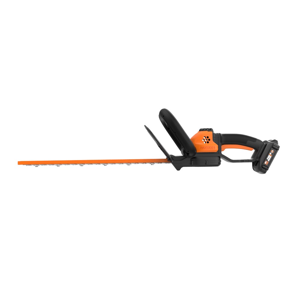 20V 2Ah TACKLIFE Hedge Trimmer with Blade Cover DHT1A with Battery and Charger，22 in Blade Length 3/4 in Cutting Gap Rotating Rear Handle Cordless Hedge Trimmer/Cutter 