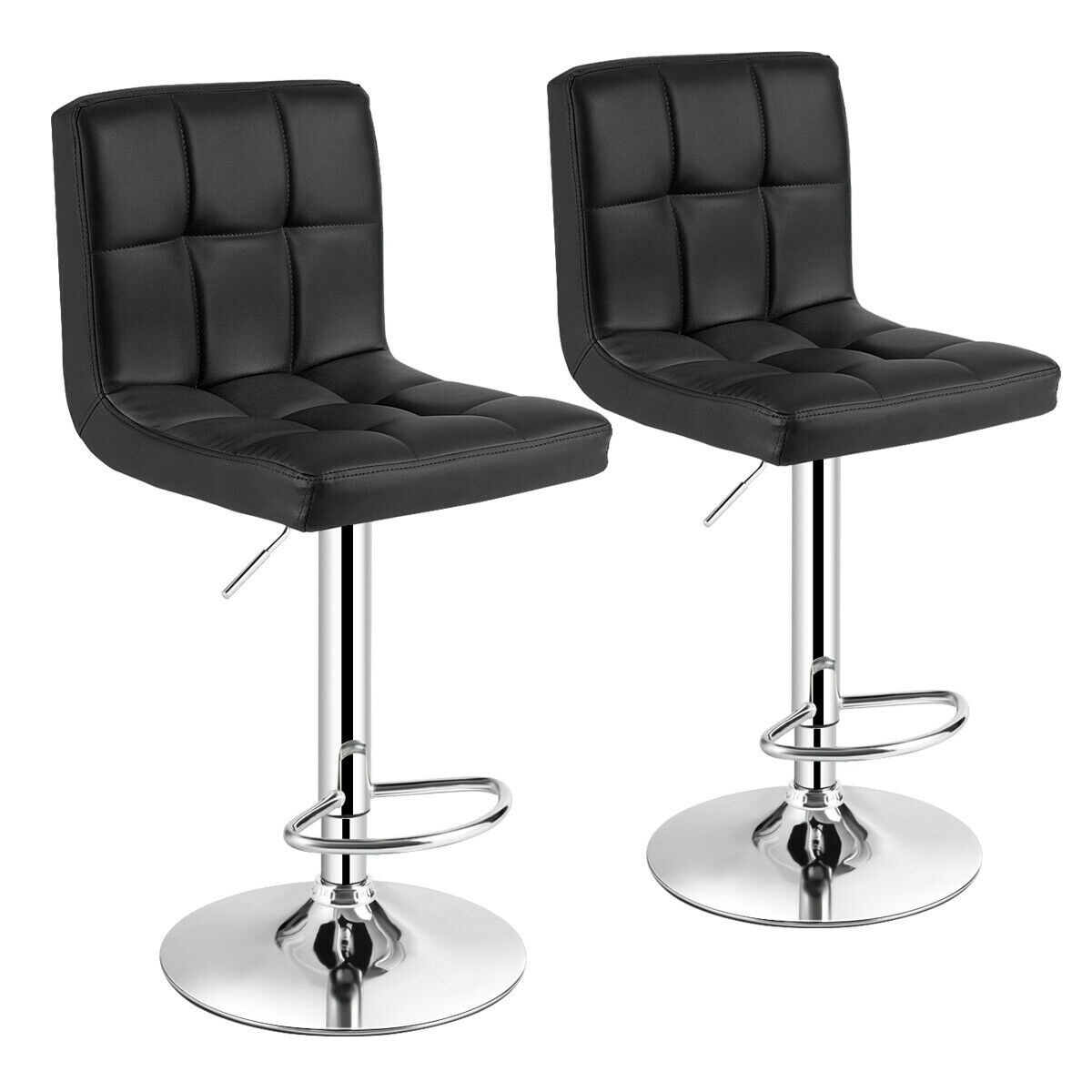 black barstool set of 2