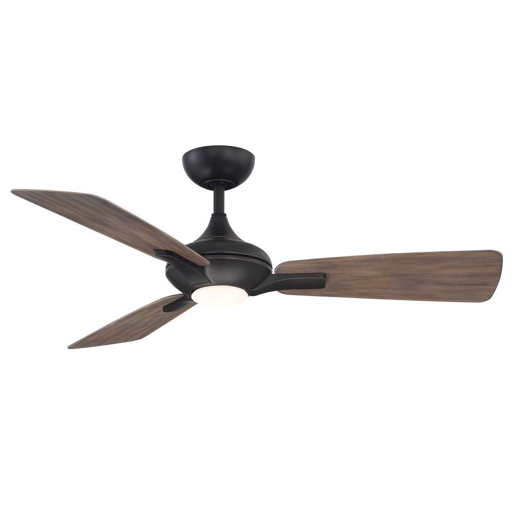 Integrated LED Indoor Brushed Nickel Ceiling Fan PARTS Petersford 52 in 