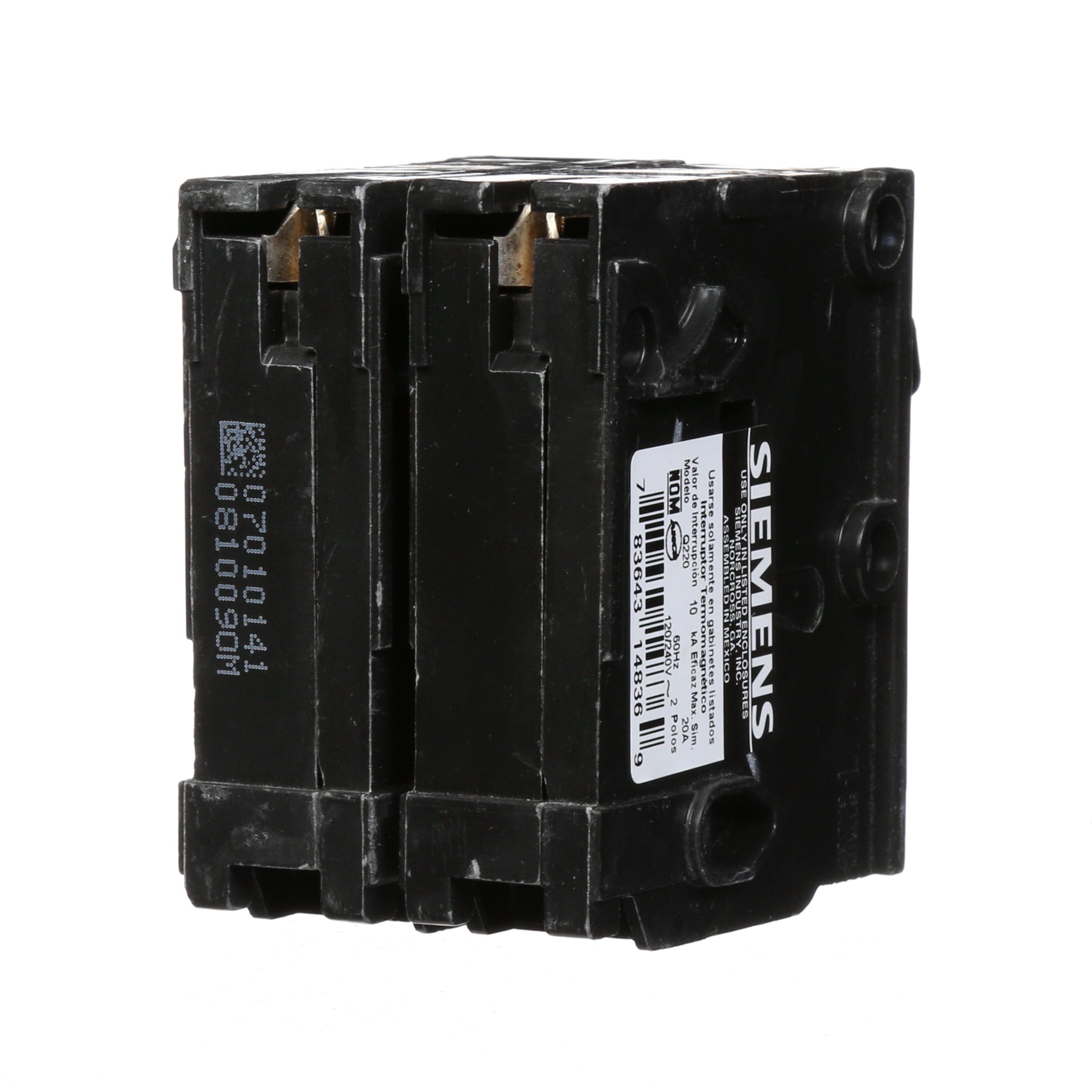 Siemens Q220 Circuit Breaker 2 Pole 20 Amp G14 for sale online 