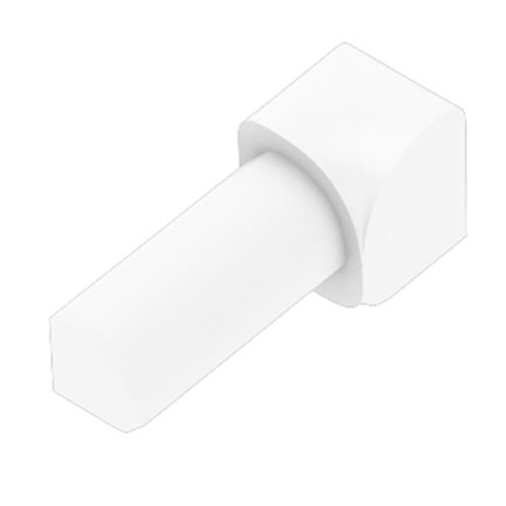 Schluter Systems Rondec 0.375-in W x 1-in L Bright White PVC Inside Corner  Tile Edge Trim