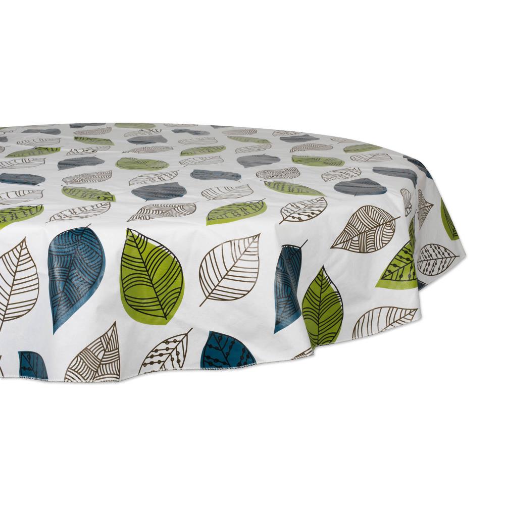 ALL SIZES Leaves PVC Vinyl Wipe Clean Tablecloth F703-1 Code 