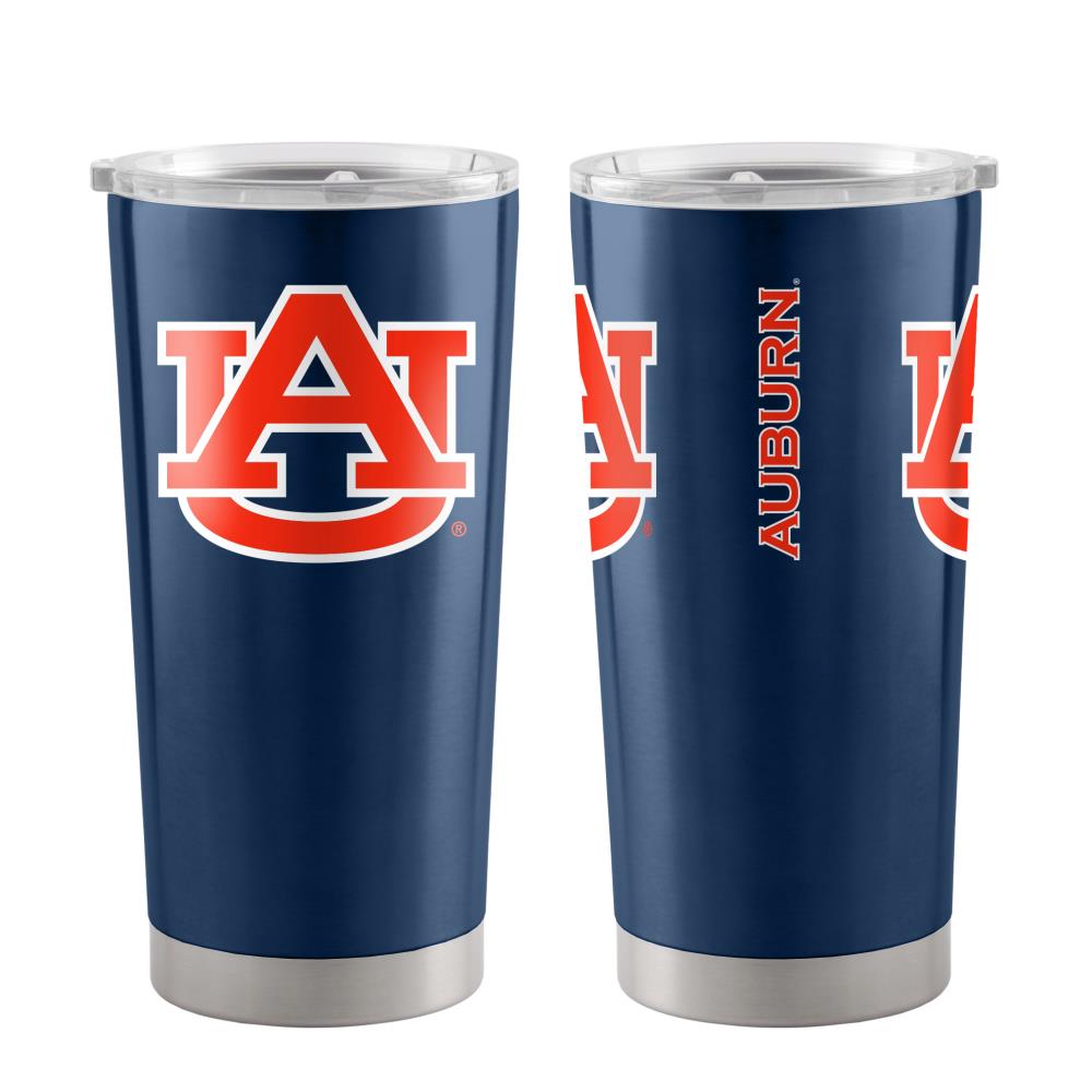 Auburn Tigers - Blue, Logo 20 oz Overtime Insulated Stainless Steel Coffee and Travel Tumbler