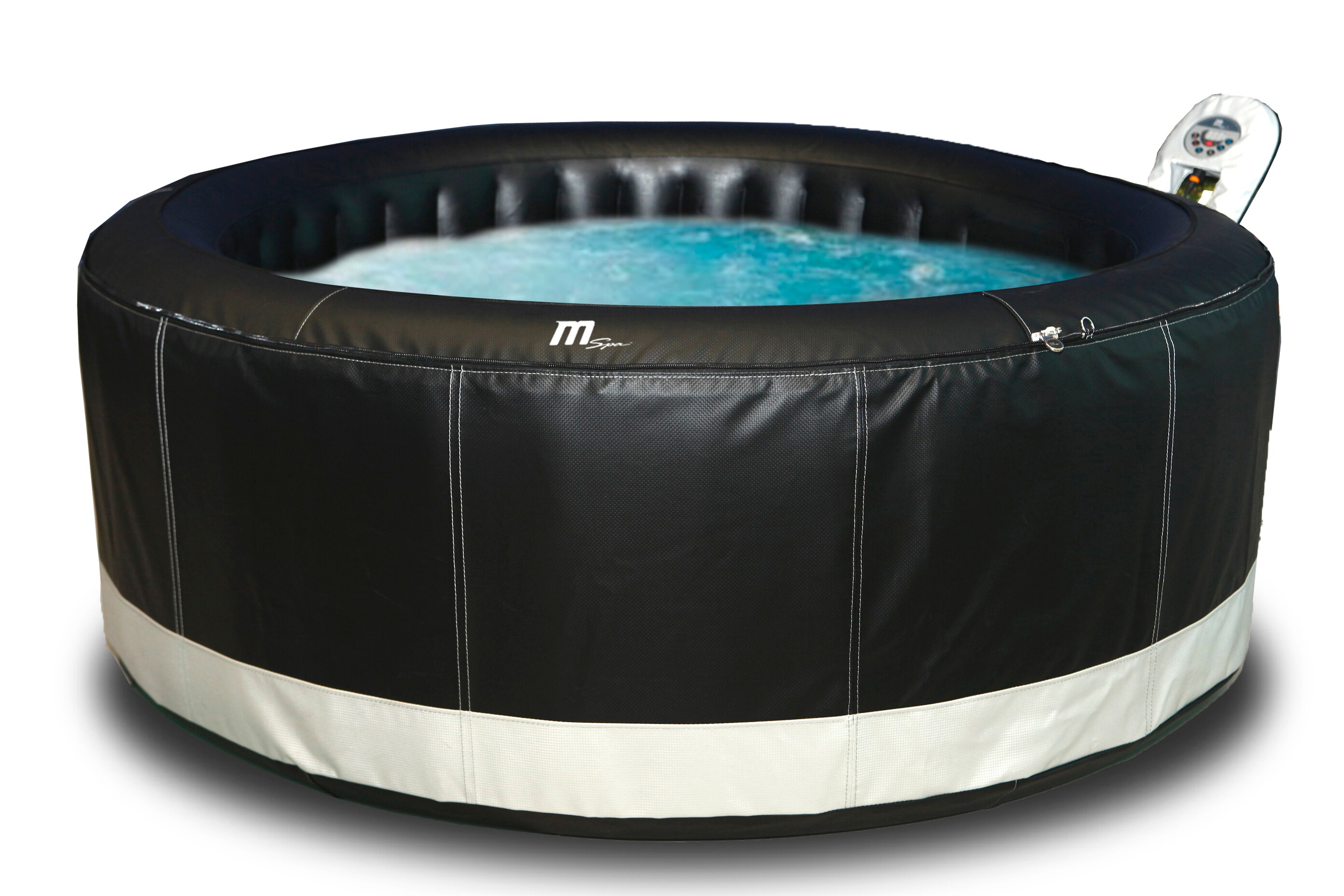 Mspa Inflatable hot tub 6 Person Round Blue Spa With UVC Sanitizer Most Hygiene 5056141040103 