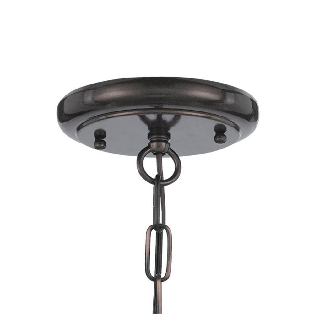 Crystorama 131-VZ_CEILING Crystal One Light Semi-Flush from Calypso collection in Bronze/Darkfinish, 