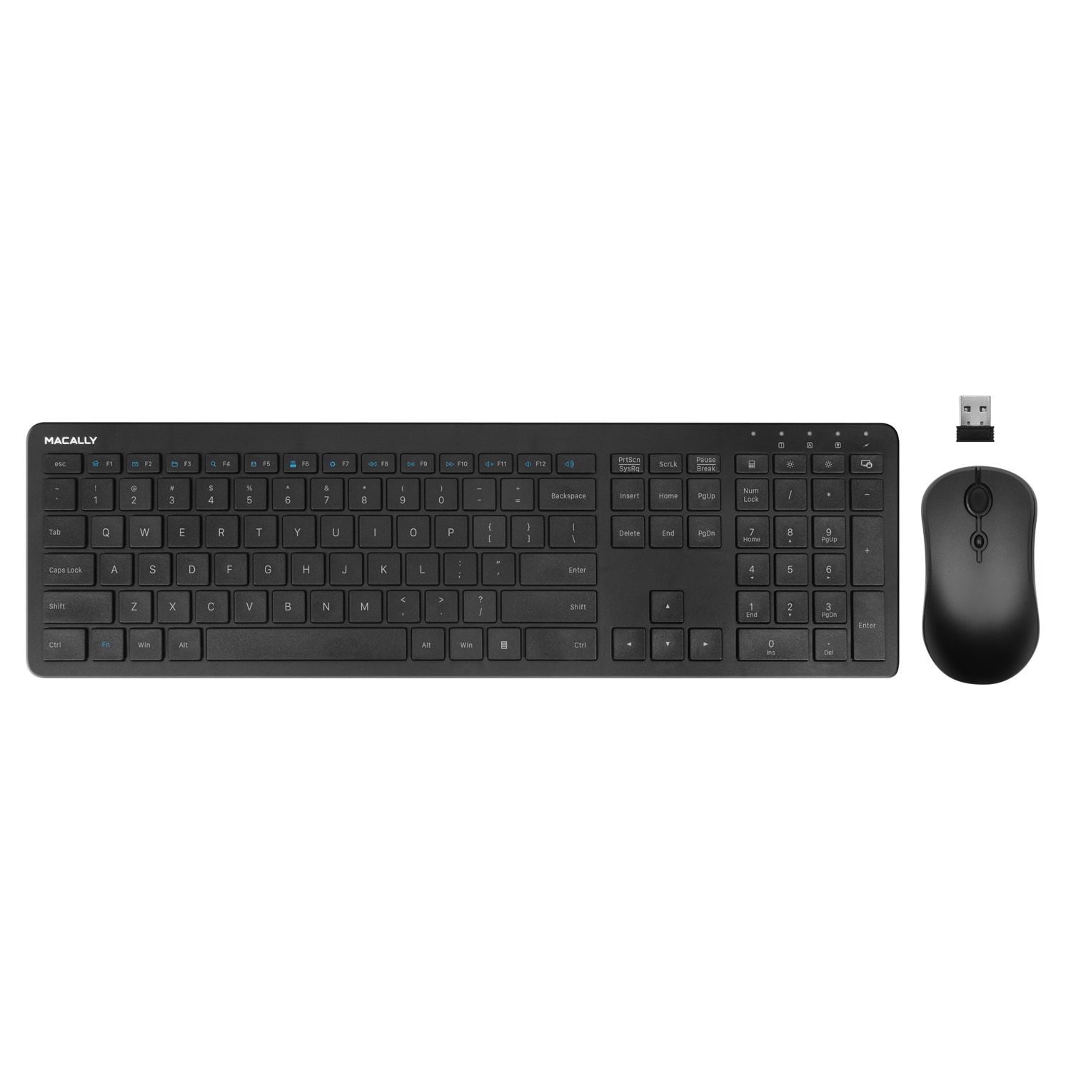2.4G Wireless Keyboard Cordless Mouse Combo Slim Set For Computer PC Multimedia 