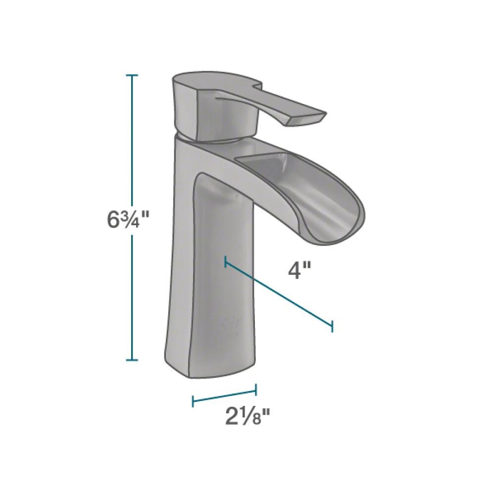 Sir Faucet Antique Bronze 1-handle Single Hole WaterSense Low-arc Bathroom Sink Faucet