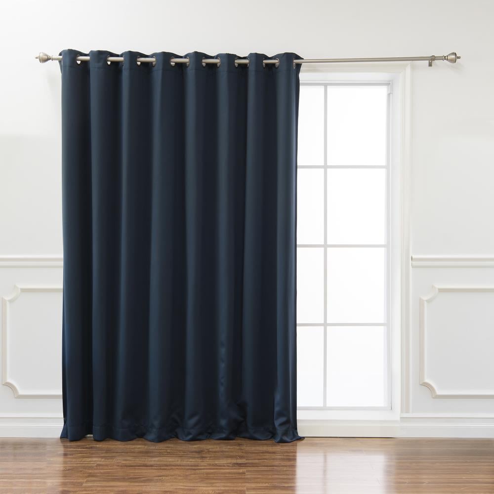Wide Width Antique Brass Grommet Top Blackout Curtain 100 Inch by 84 Inch Panel 