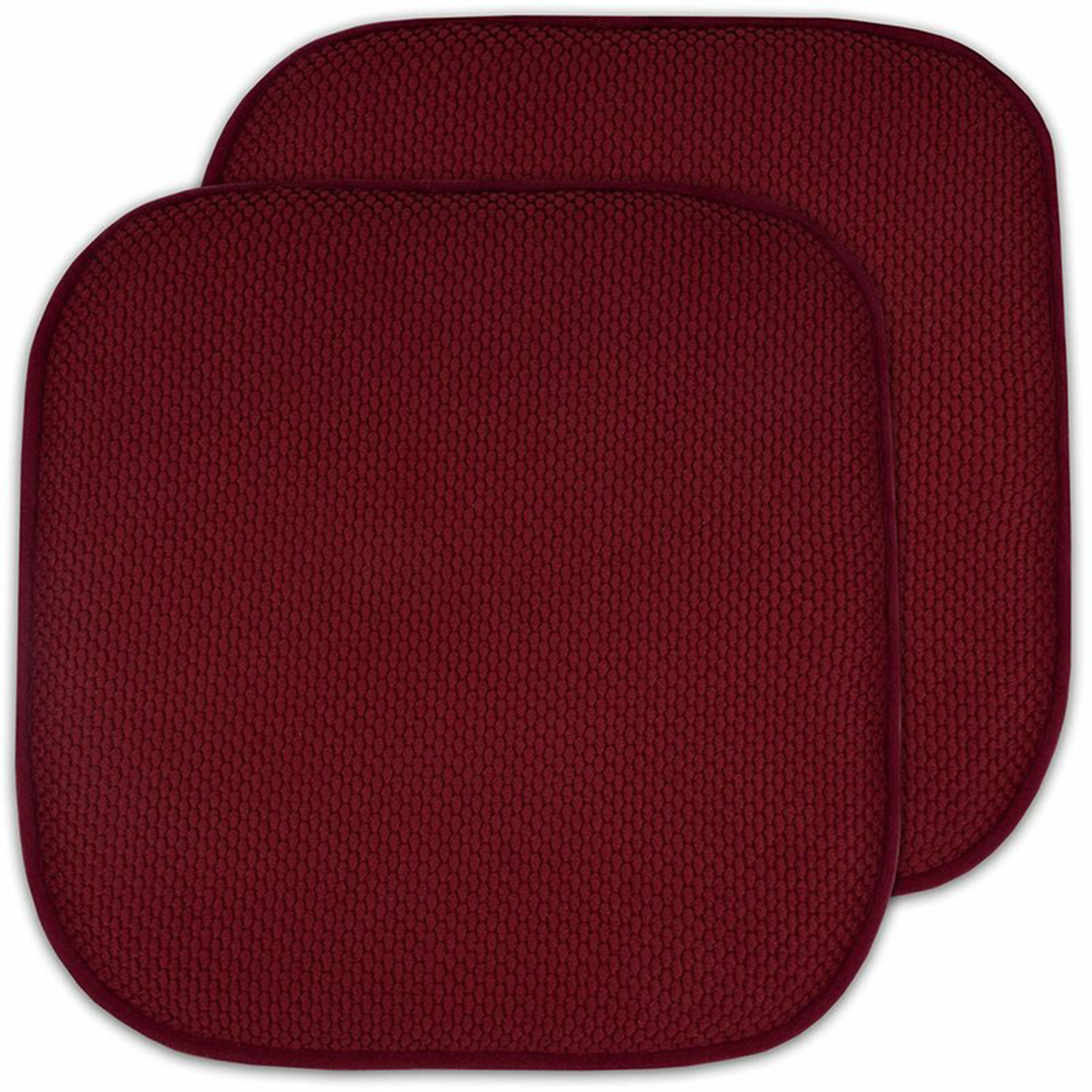 New 4 Piece Foam Chair Cushion Solid Color Slip Non Skid Rubber  （Navy） 
