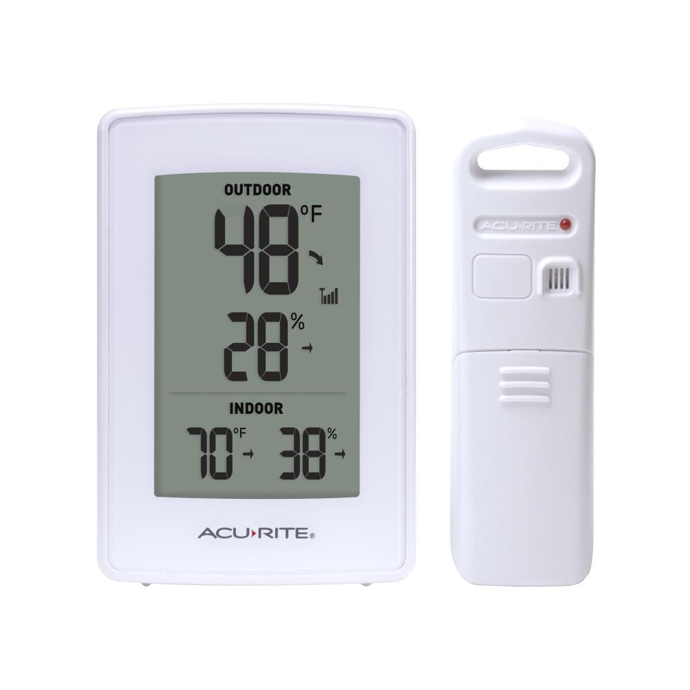 Digital weather station wireless thermometer moisture outer interior radio