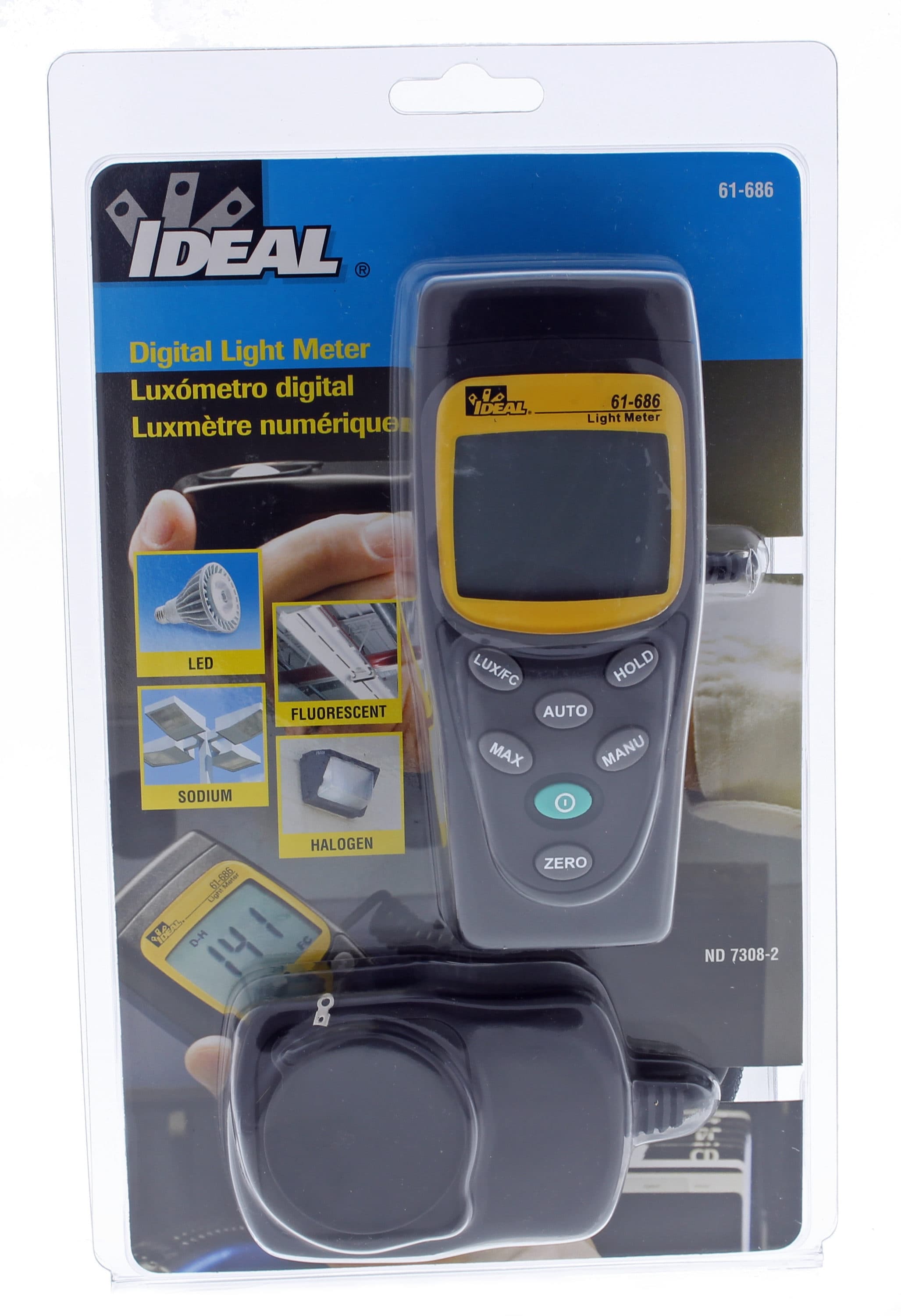 Mini Digital Lux Hand-Held Test Light Meter Measurement Tool Knightsbridge TE5 