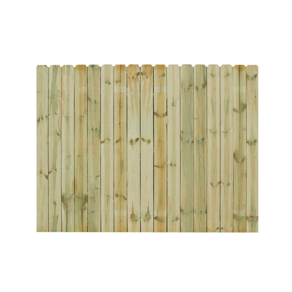 Severe Weather 6 Ft H X 8 Ft W Pressure Treated Spruce Dog Ear Fence Panel In The Wood Fence Panels Department At Lowes Com