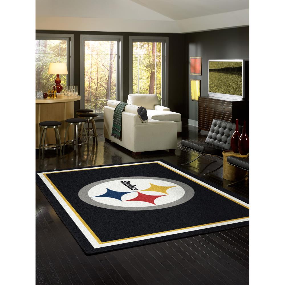 Pittsburgh Steelers Rugs Living Room Anti-Skid Area Rug Bedroom Floor Mat Carpet 