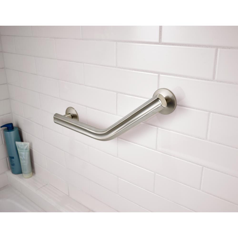 Photo 1 of Delta Transitional Satin Nickel Wall Mount (Ada Compliant) Grab Bar (500-lb Weight Capacity)