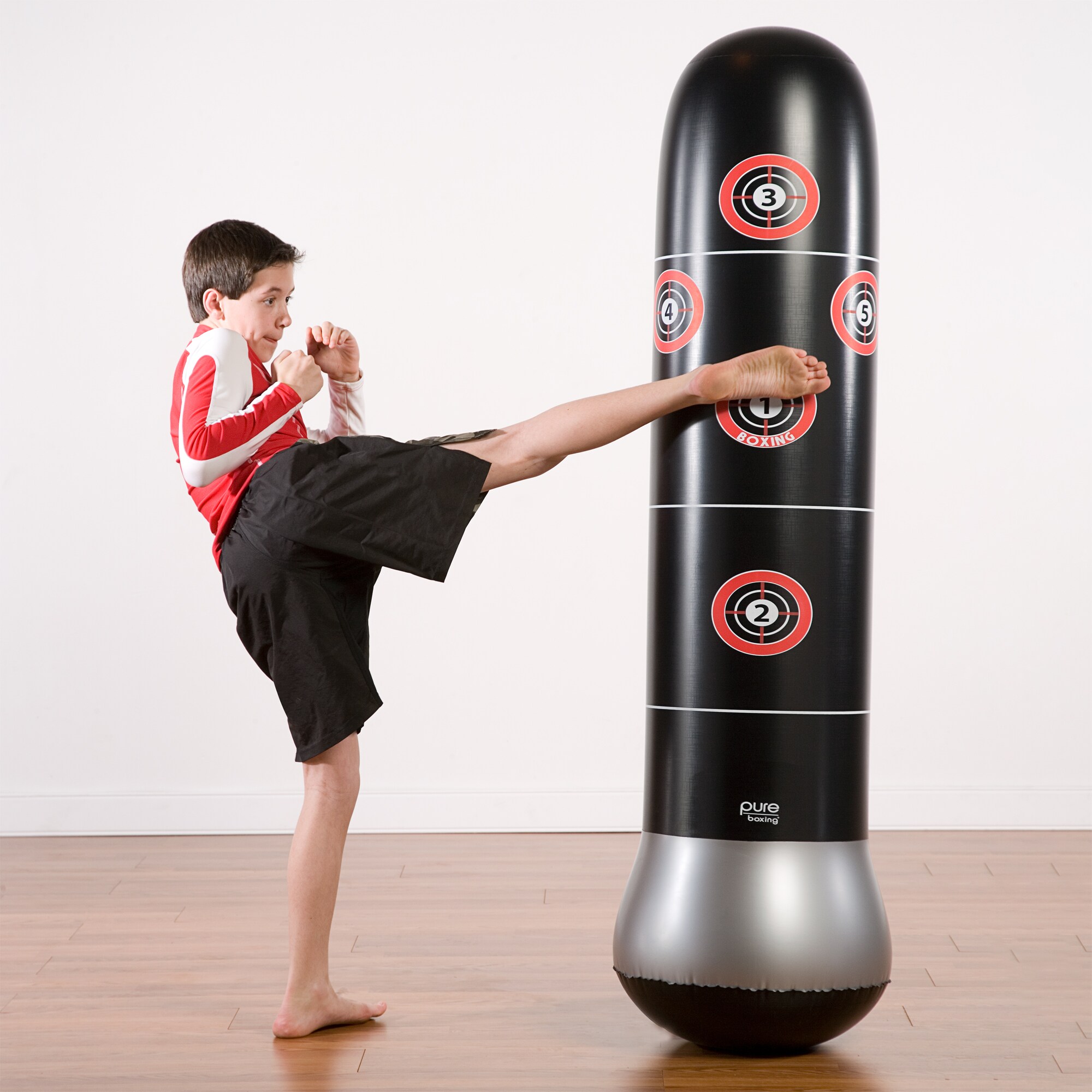 Free Shipping Pure Boxing Inflatable Free-Standing "Tough Guy" Punching Bag w.. 