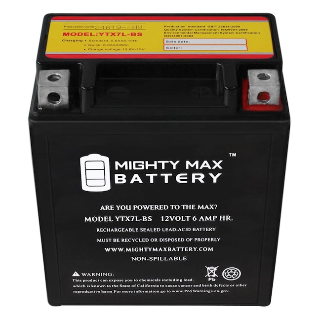 YTX7L-BS MF iGEL 12V 7Ah High Performance/Maintenance Free GEL Motorcycle Battery by Neptune