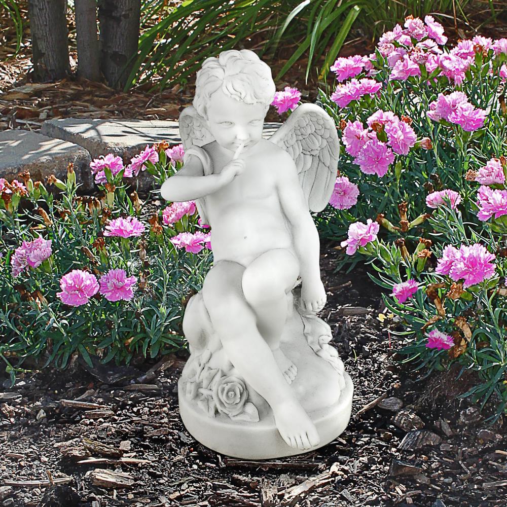 Design Toscano 15.5-in H x 10.5-in W Angels and Cherubs Garden Statue