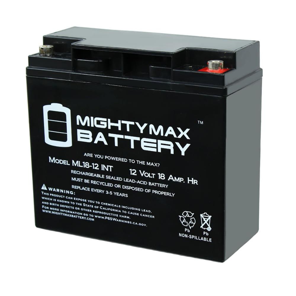 Mighty Max Battery 12V 18AH SLA Internal Thread Replacement for Vision CP12180 Brand Product 