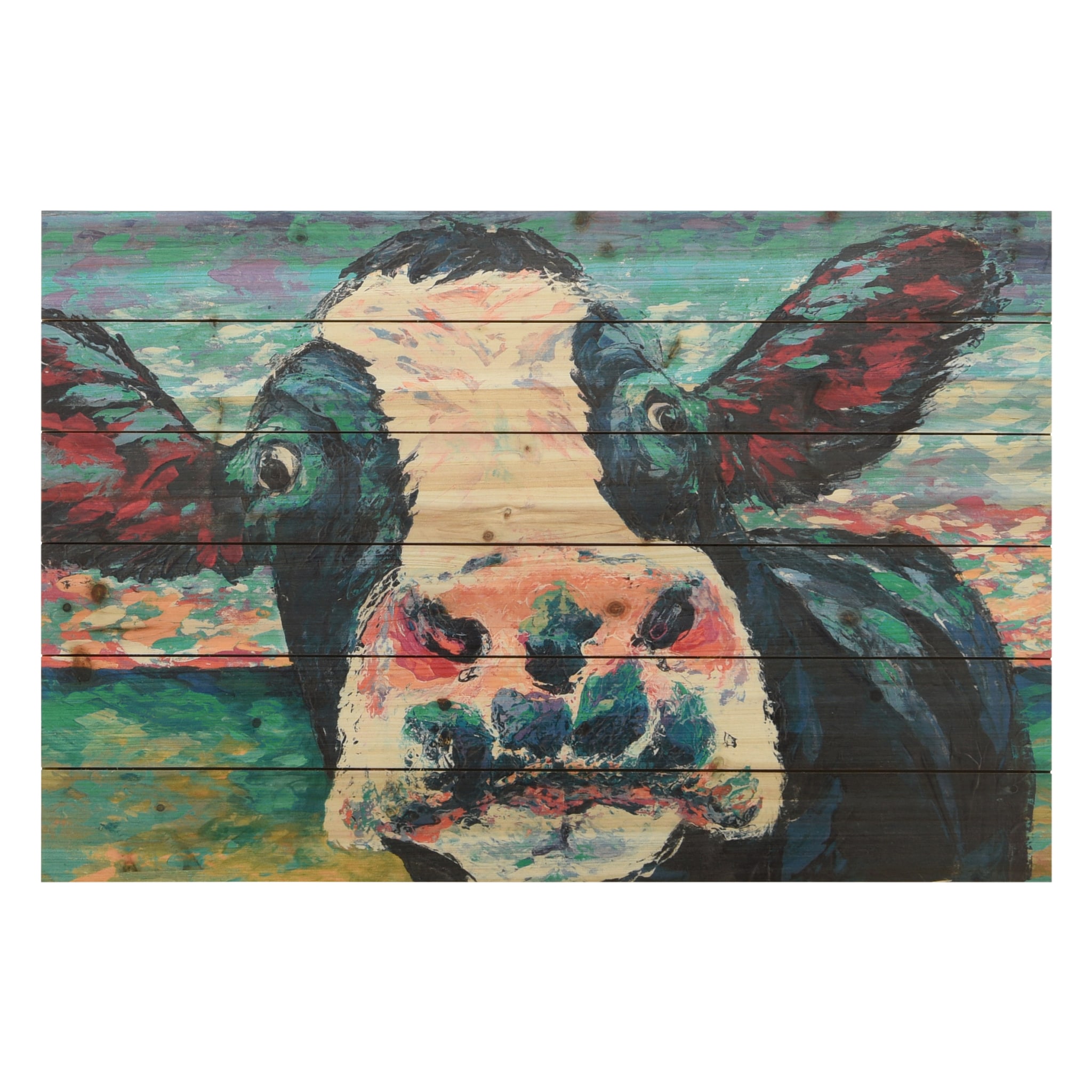 x 1.5 in Empire Art Direct Antelope Skull Arte de Legno Digital Print on Solid Wood Wall Décor 24 in Multicolor x 24 in