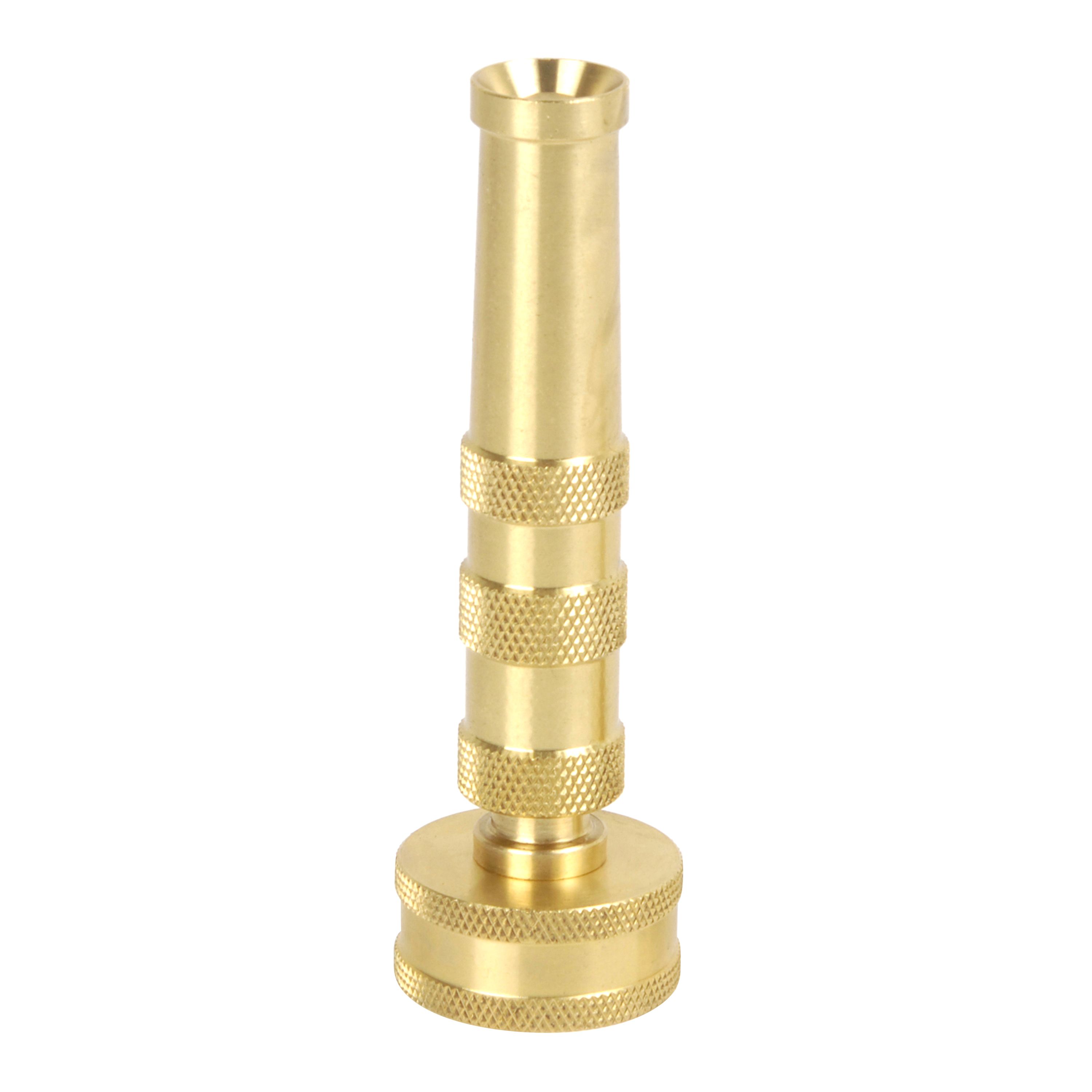 Solid Brass 4" Garden Nozzle Heavy Duty Adjustable Twist Water Hose Nozzle USA 
