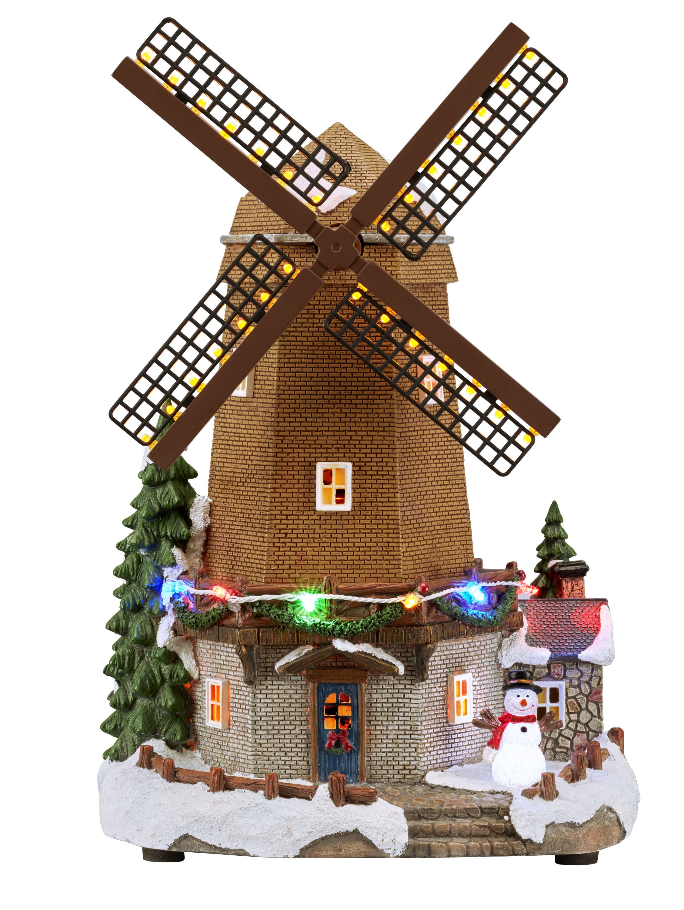 Christmas Village Windmill 