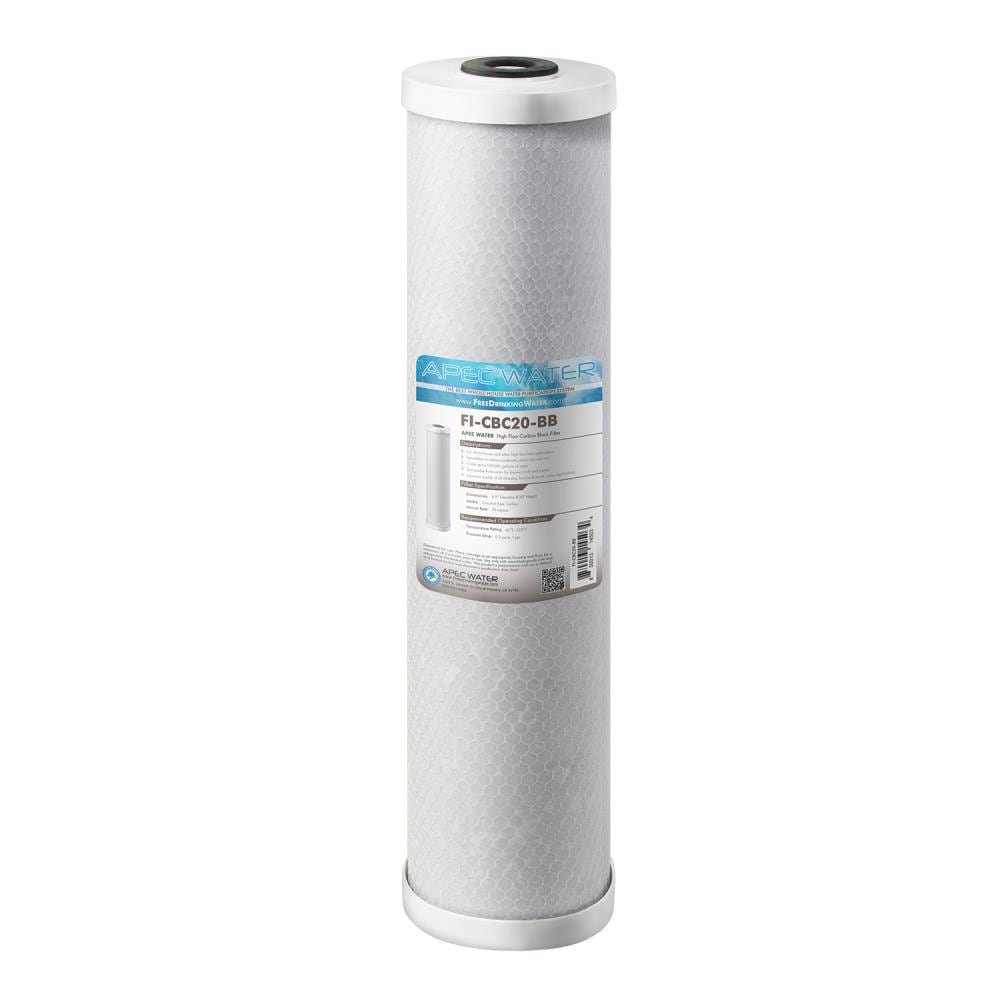 Carbon Block Cartridge BLUONICS 20" Big Blue Whole House Water Filter Purifier 