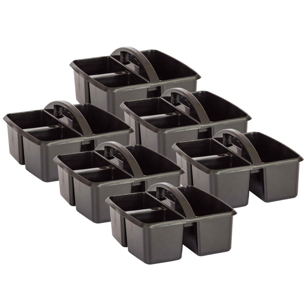 6 Pack / 12 Pack Free Shipping Plastic Bar Caddy Organizer w/ 6 Compartments 