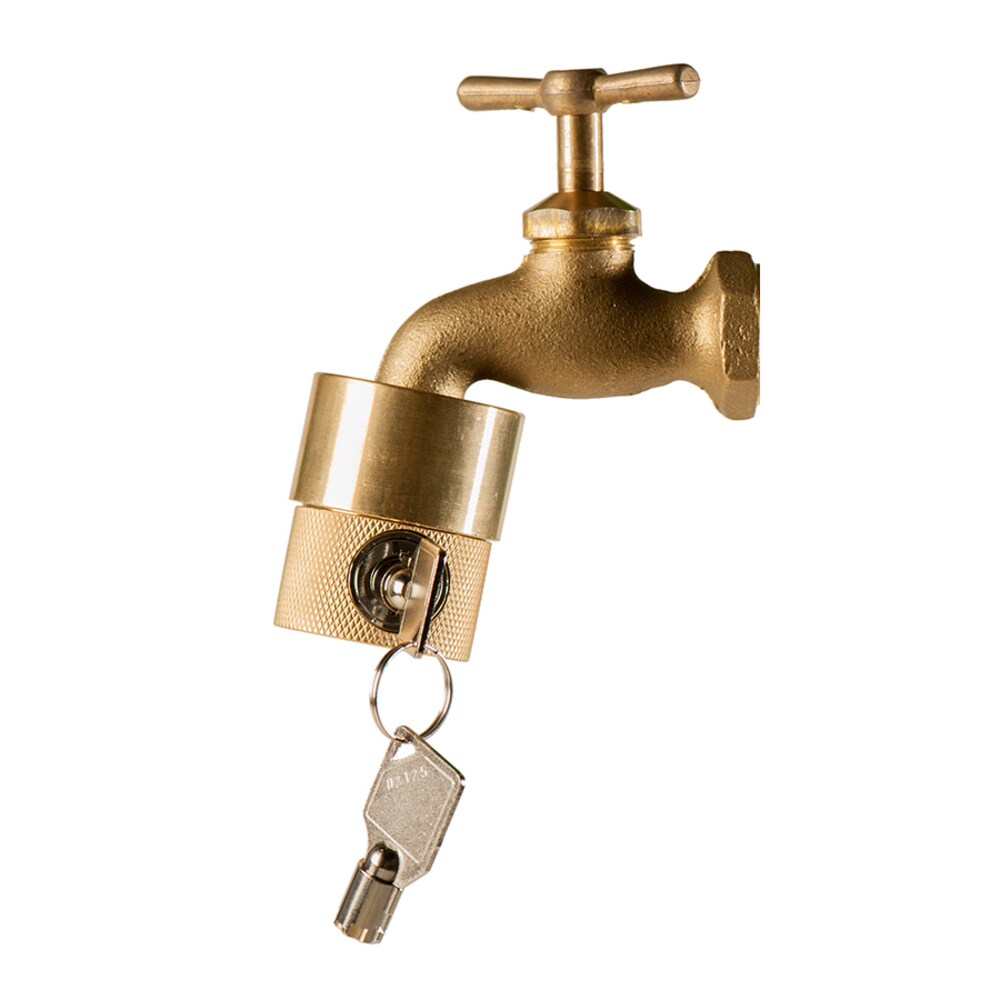 1/2" Garden Lever BIP Tap Valve with Secure Lock and Hose Quick Connector 
