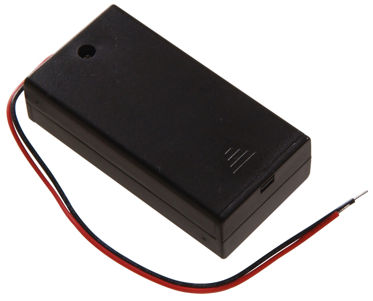 Hot Sale 9V Panel Mount Battery Holder Case Box Black new ST 