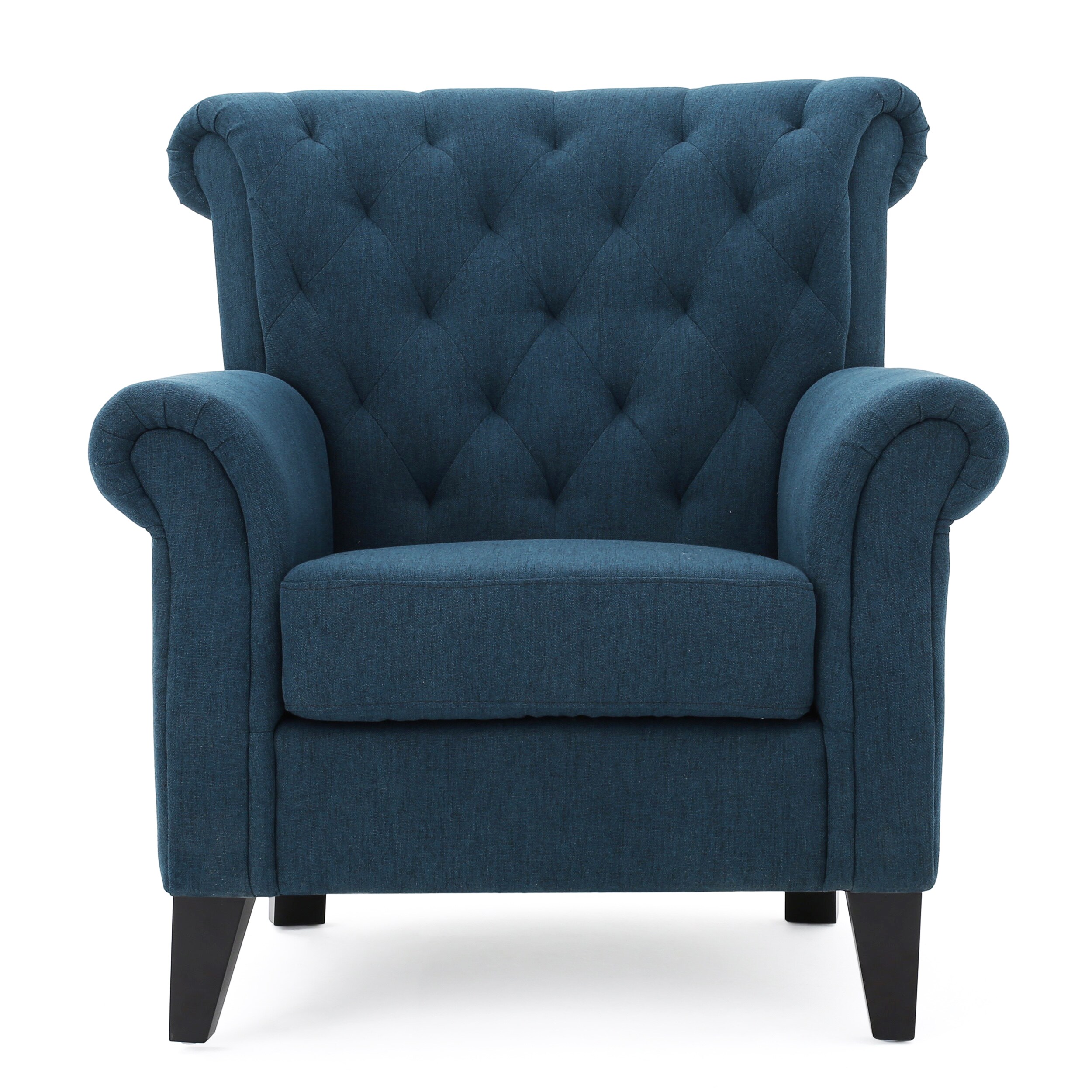 dark navy accent chair