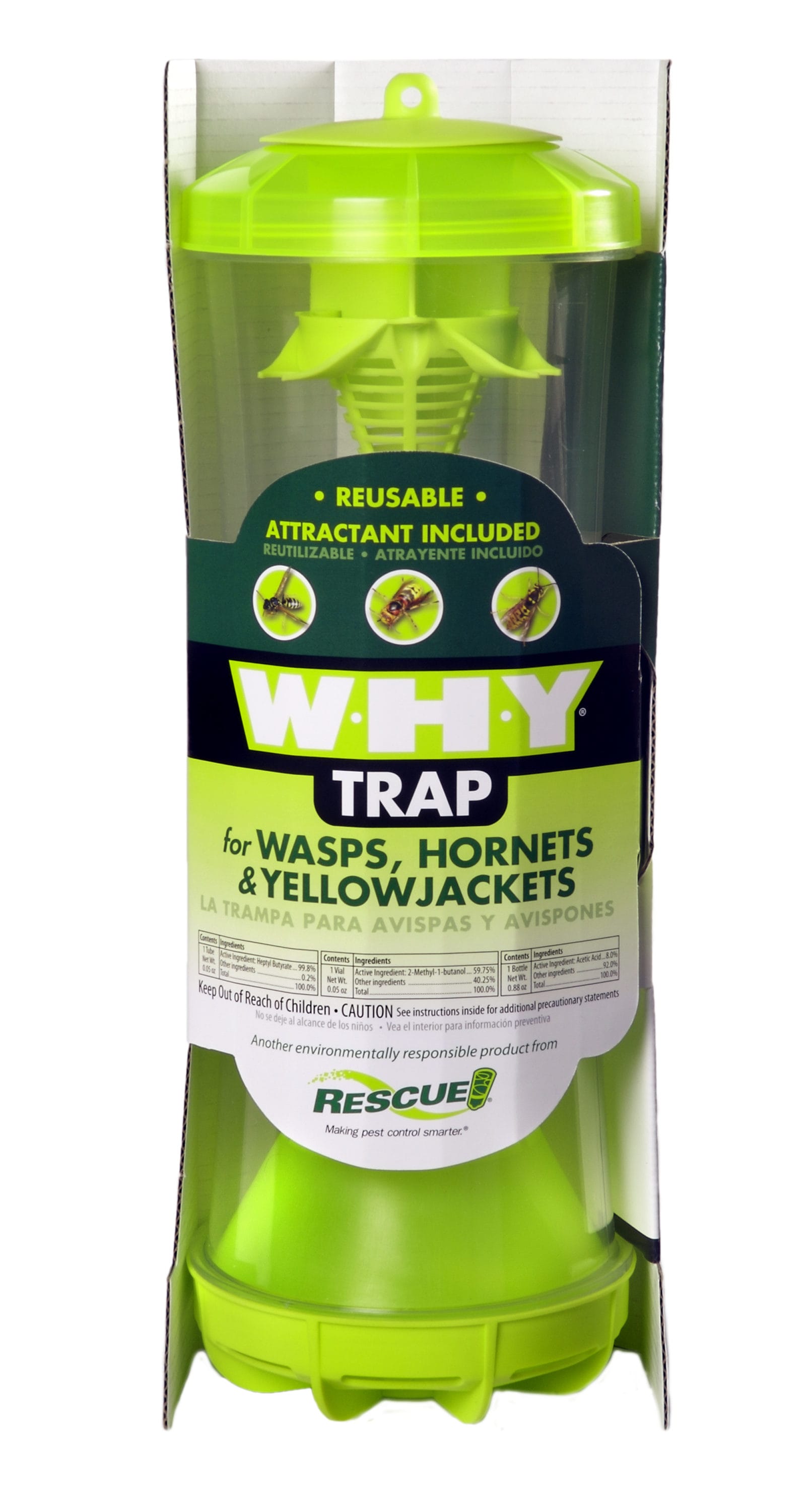 WHYTR-BB8 WHY Wasp Hornet & Yellowjacket Traps RESCUE Quantity 4 