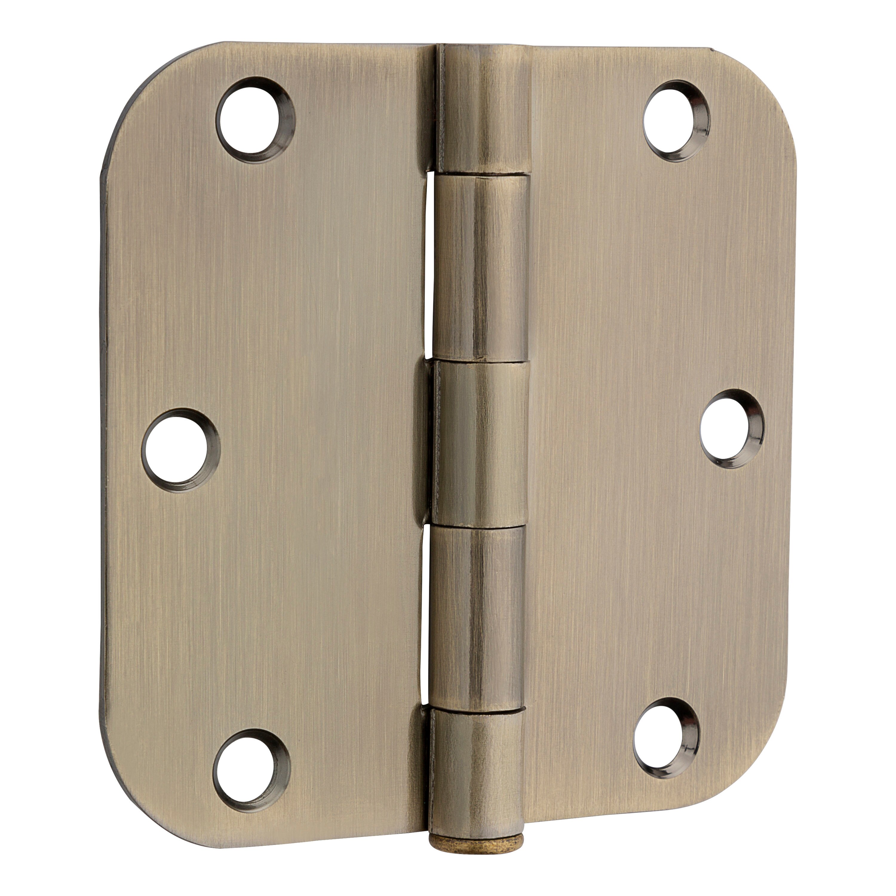 Polished Brass Finish Hinges Solid Brass 3 1/2" x 3 1/2" with 5/8" radius corner 