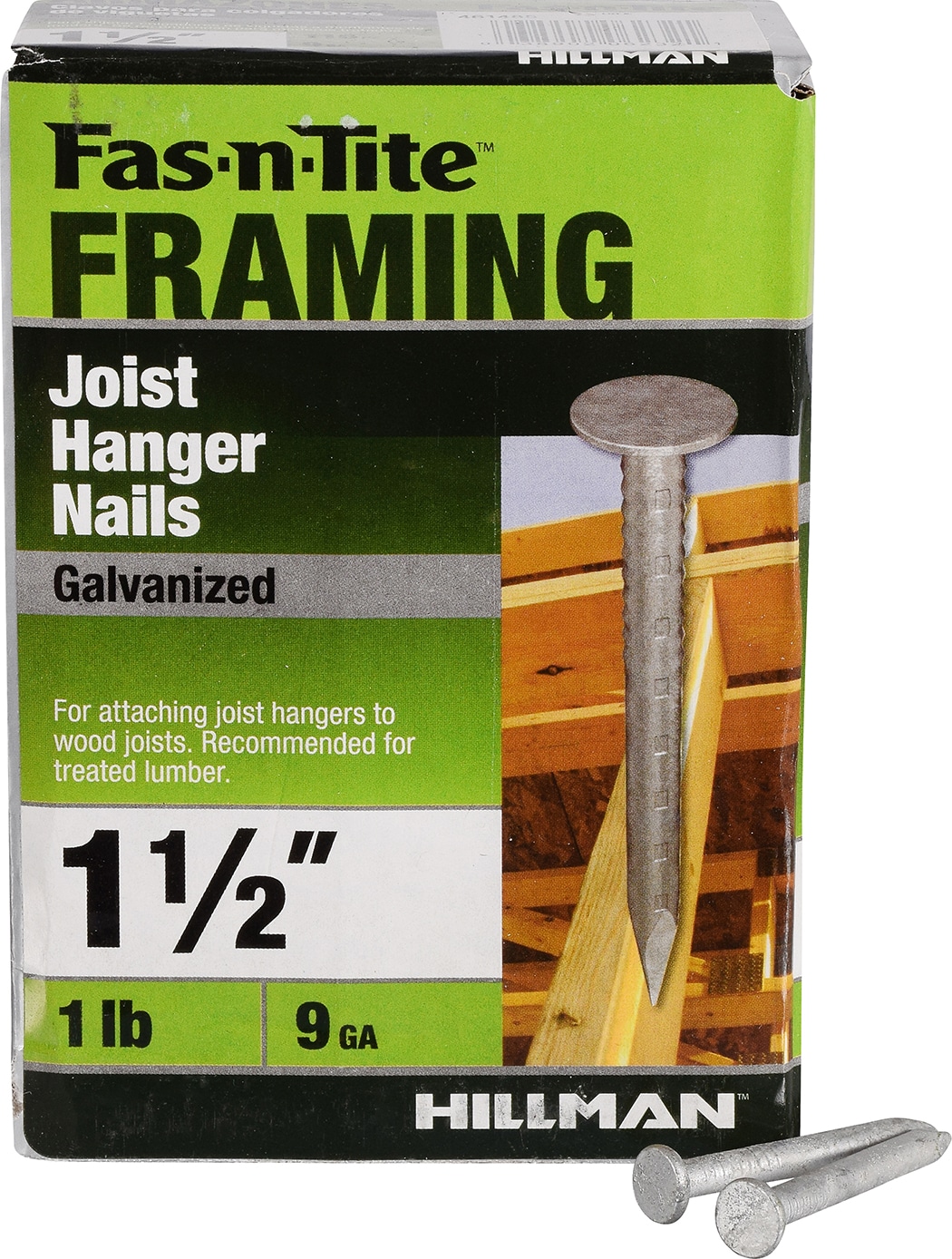 5 lbs Maze Galvanized 1 1/2" Joist Hanger Nails #9 Ring Shank J148-A Made in USA 