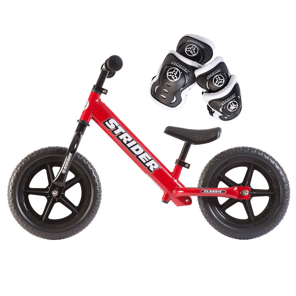 Strider RED 12 Sport Balance Bike Protection Elbow and Knee Pad Set 