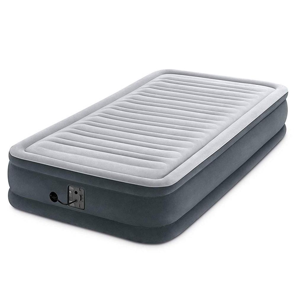 Intex Dura Beam Plus Series Mid Rise Airbed with Built In Electric Pump Full 