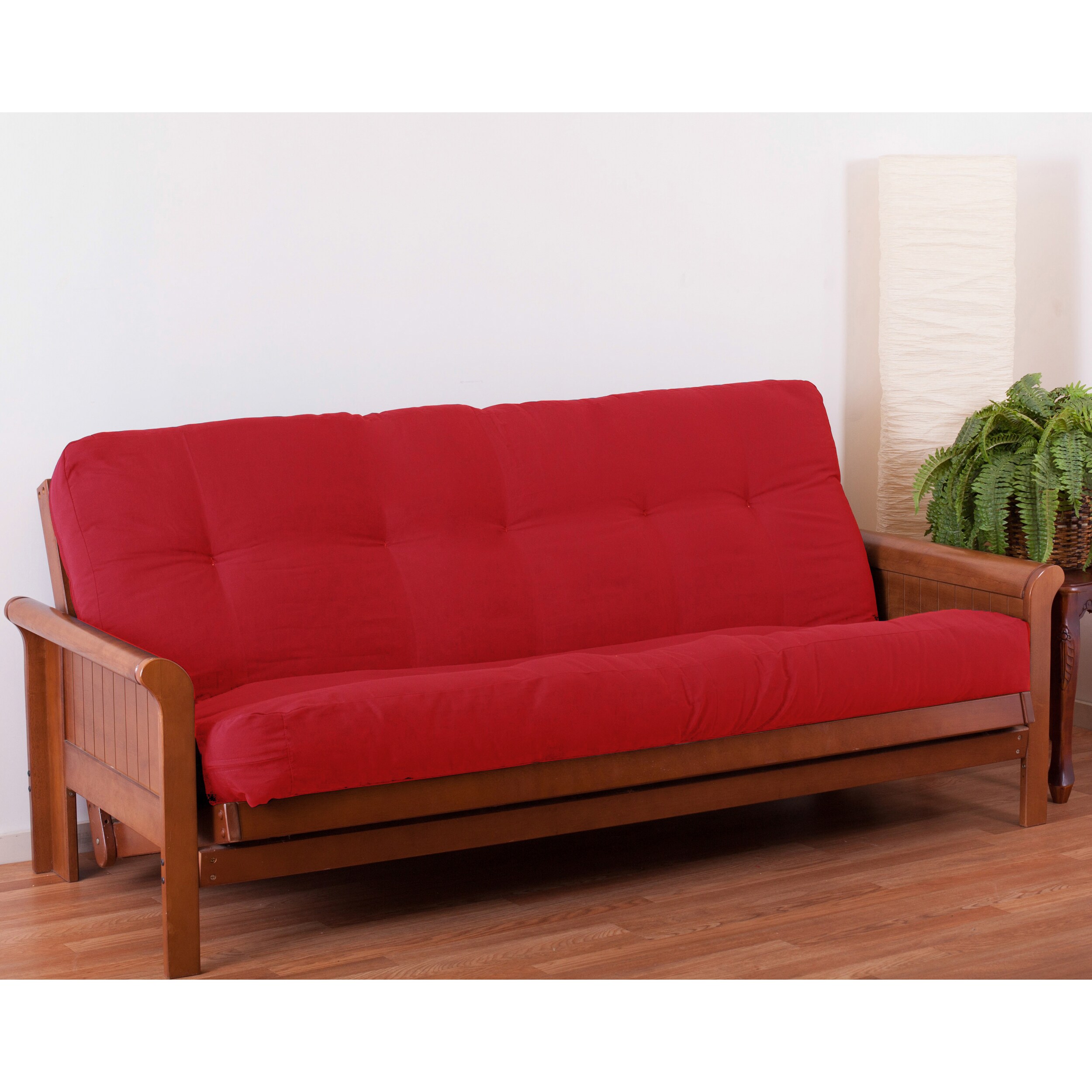 futon mattress red