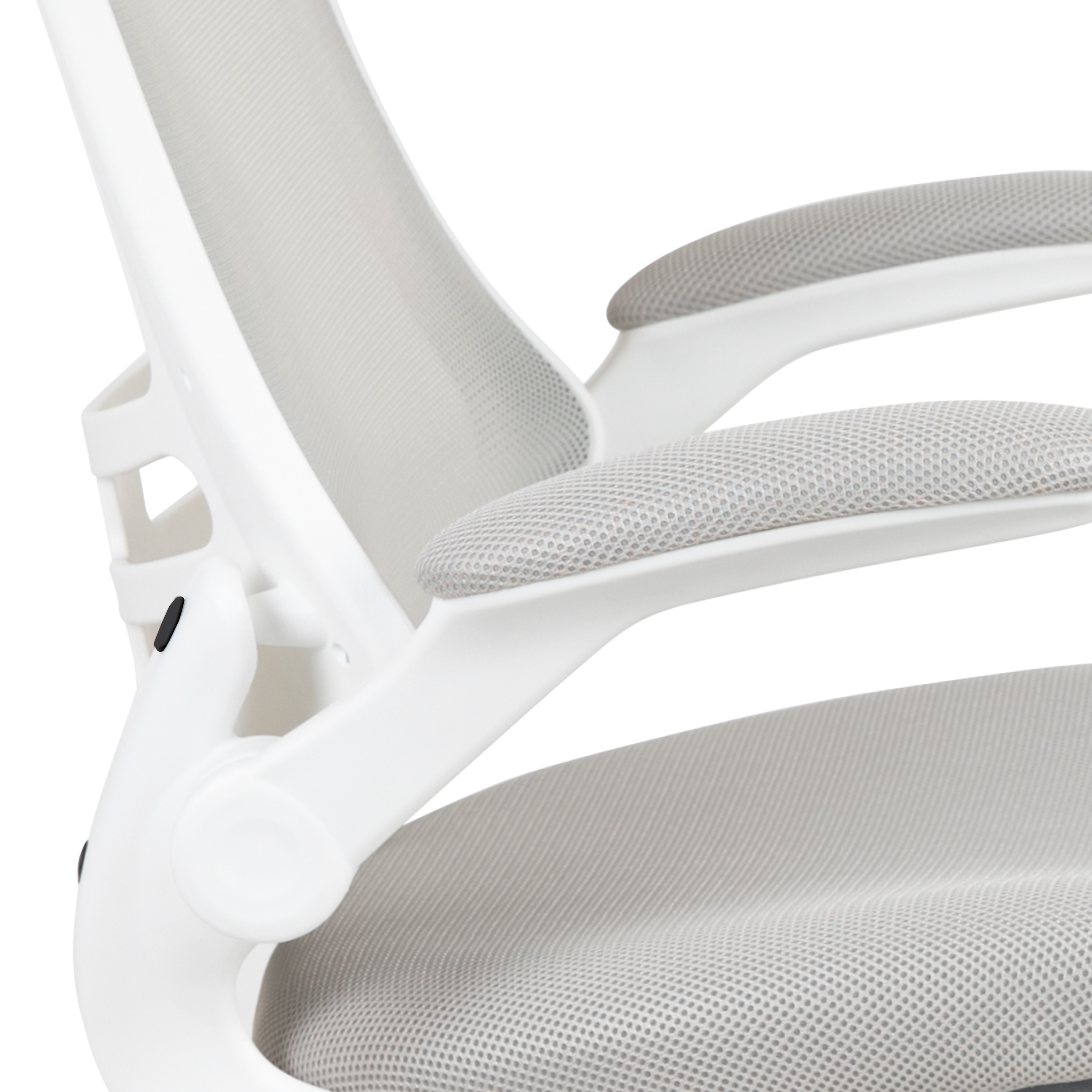 Flash Furniture Mid-Back White Mesh Task and Computer Office Chair 