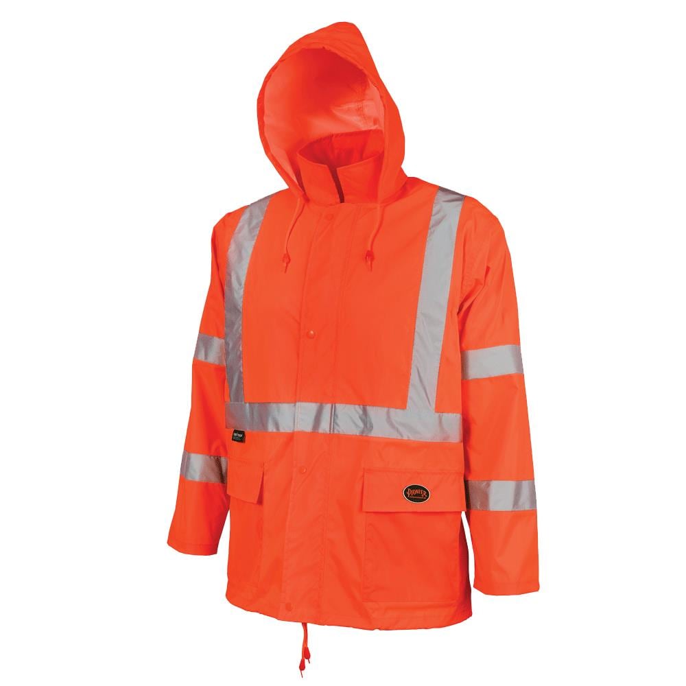 Hi Vis Rain Suit New Waterproof Jacket Trousers Set Mens Rain Coat Hi Visibility 