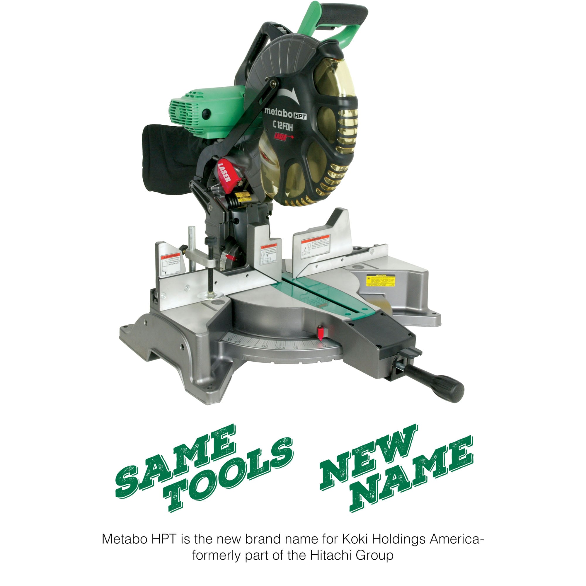 Metabo HPT C12FDHSM 12-in 15 Amps Dual Bevel Compound Corded Miter Saw