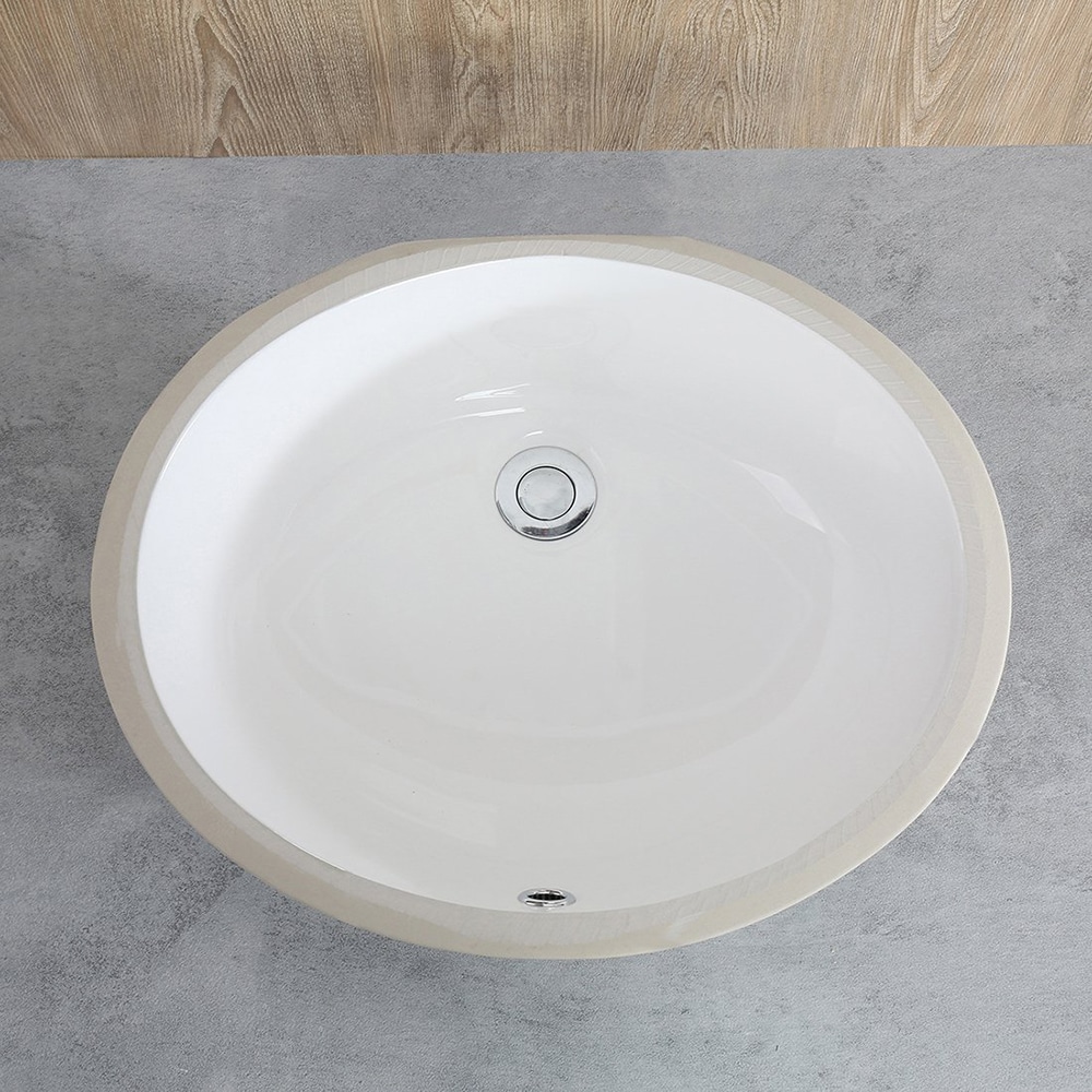 3 Cartons 1637W Rectangular Lavatory Undercounter Bathroom Ceramic Sink 17 X 13 Inches 1/Carton Changie White 