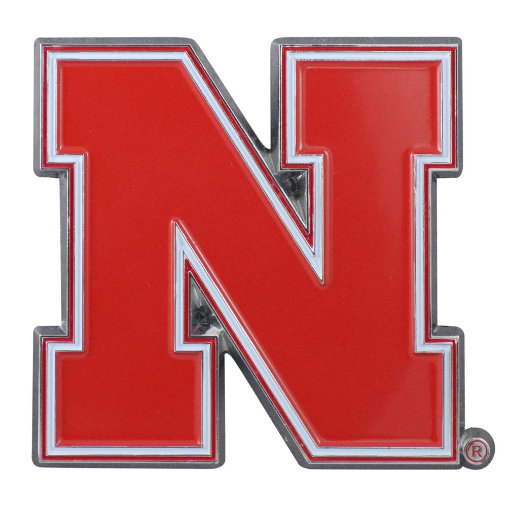 nebraska cornhuskers college ncaa logo color auto car sticker decal emblem 