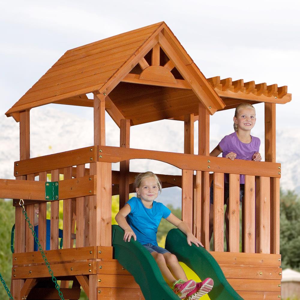 thunder ridge residential wood playset