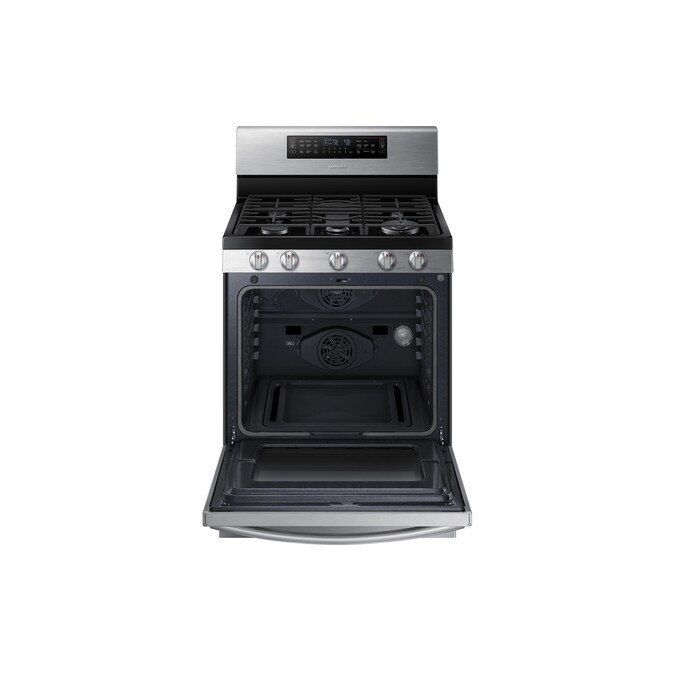 Samsung 30-in 5 Burners Self-Cleaning Convection Oven Freestanding