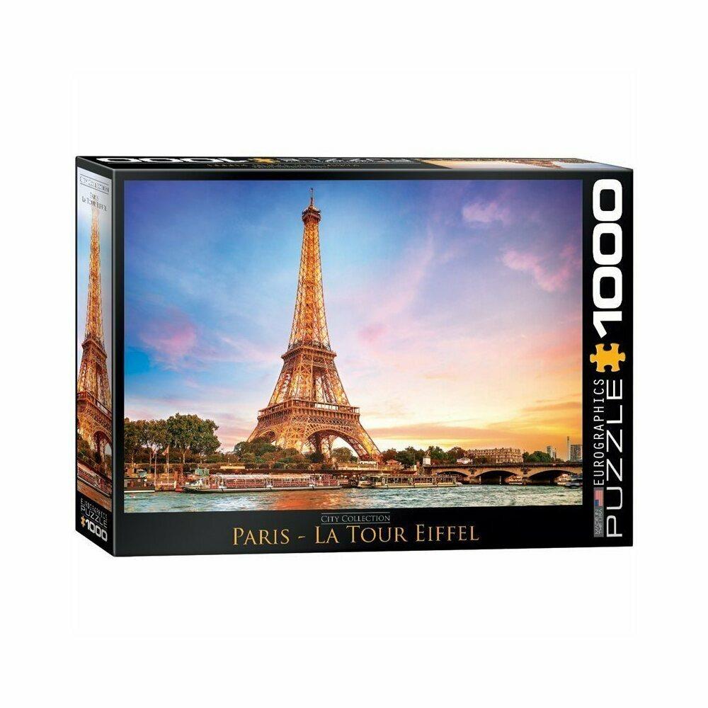 Paris Eiffel Tower Jigsaw Puzzle 1000 Piece France Landscape Building Dog Flower 