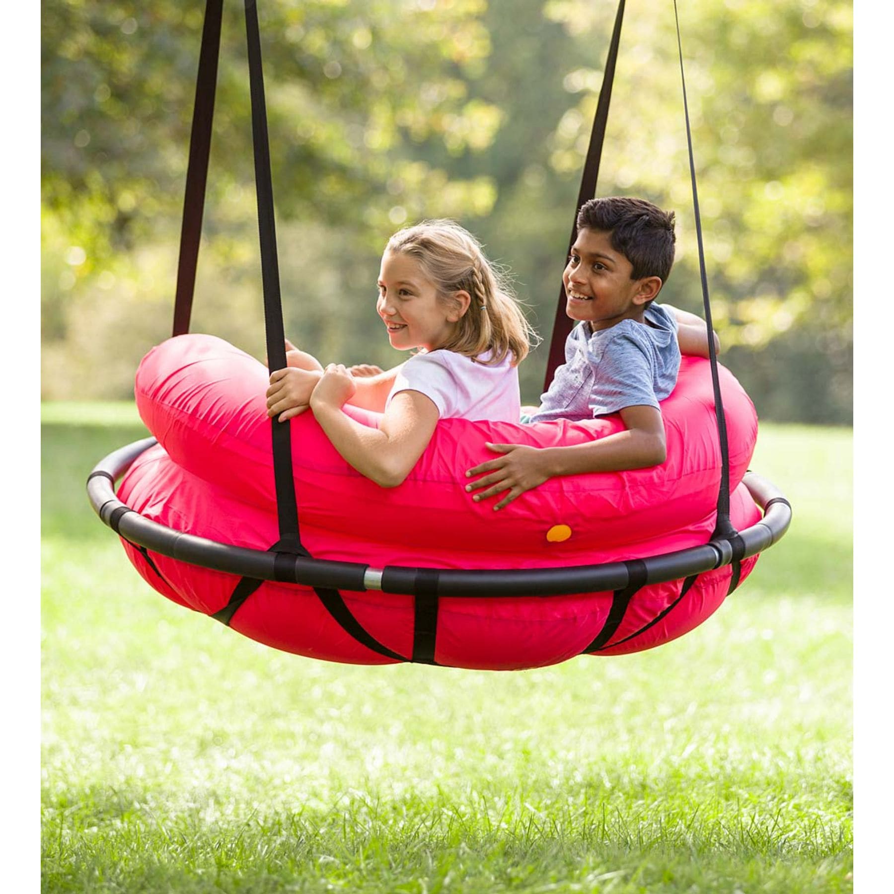 Playberg Plastic Double Glider Playground 2 Person Swing Green QI003582G for sale online 