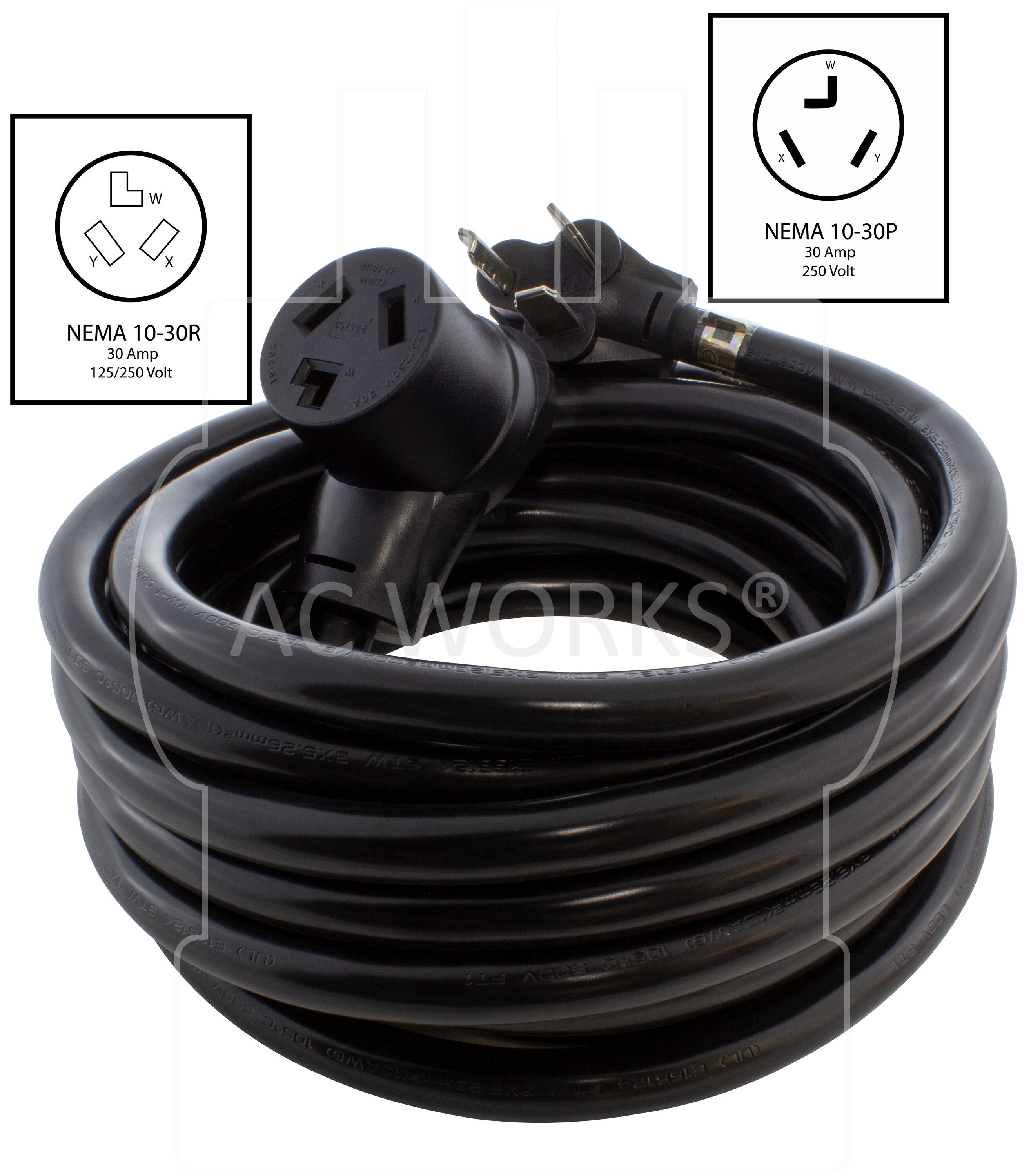 Conntek CS6364 50-amp 125/250-volt Generator Power Cord Connector for up to 1250 for sale online 