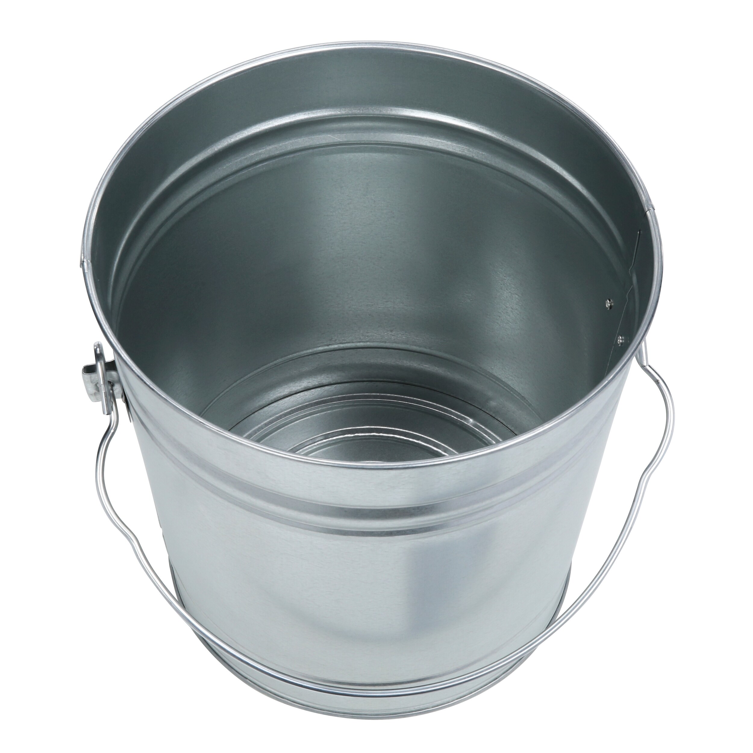 6106 6-Gallon Galvanized  Garbage Pail With Cover 