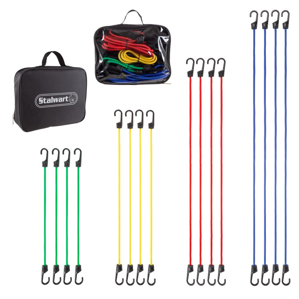 Polypro 6 Pcs Bungee Cord Multipack 18 2 Each In Sizes 12 24 18 24 Trademark Tools 75-8506 